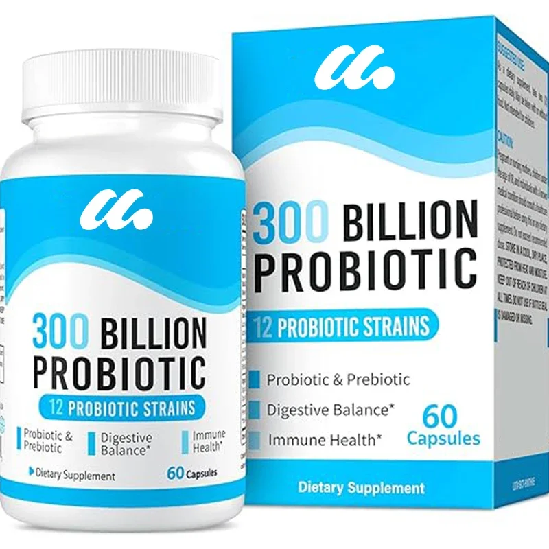 Probiotics promote digestive health and immunity, intestinal health and bloating, 300 billion colony units of probiotics