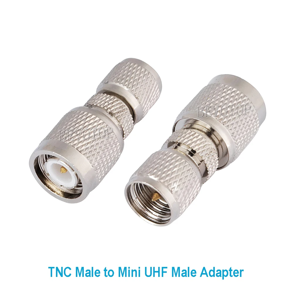 10PCS/lot TNC Male Plug to MiniUHF Male Plug Straight for WiFi MiniUHF to TNC RF Coaxial Adapter Wholesales