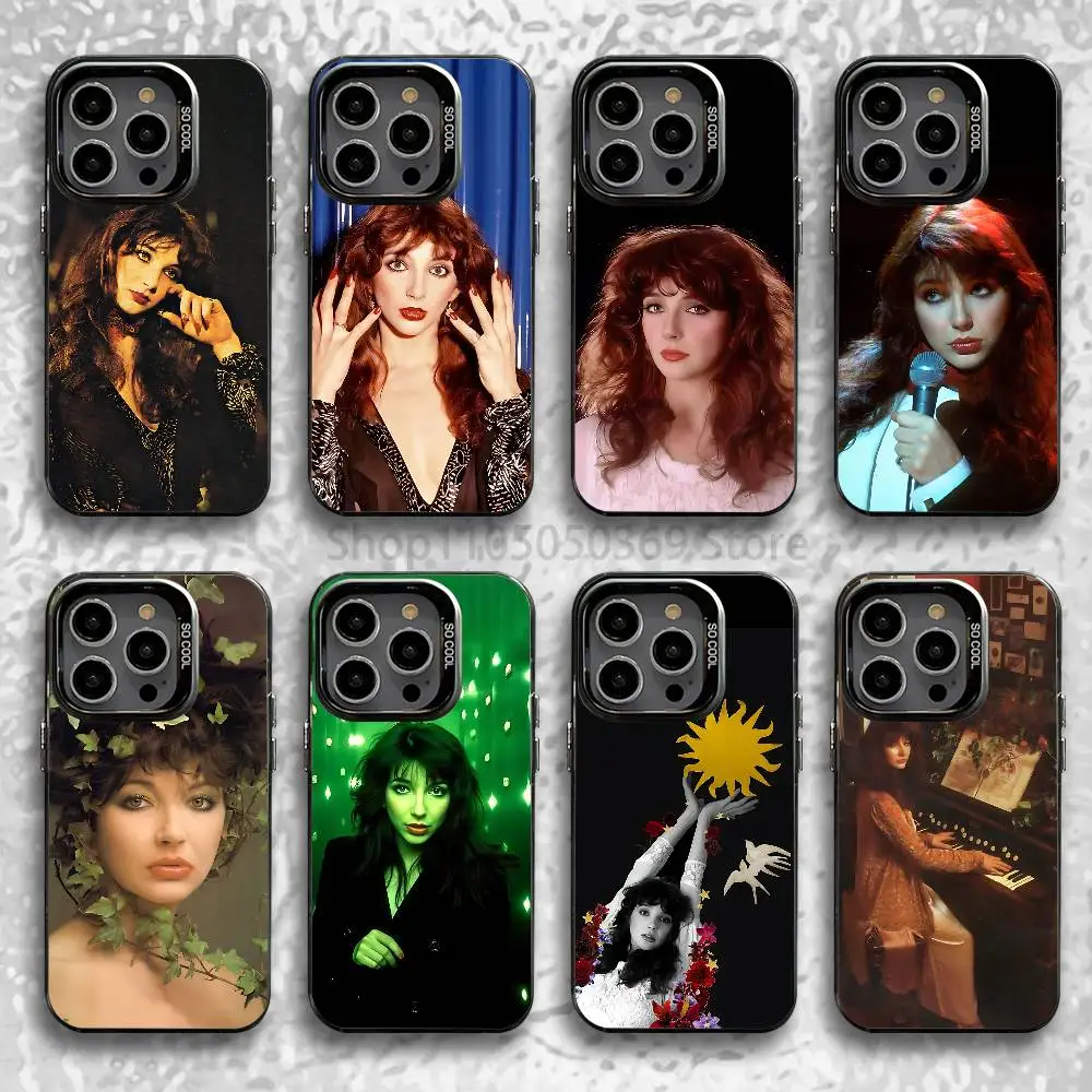

K-Kate B-Bush Phone Case For iPhone 15,16,12,14,13,17,11,E,Pro,Max,Plus,Air,Mini Black TPU Cover