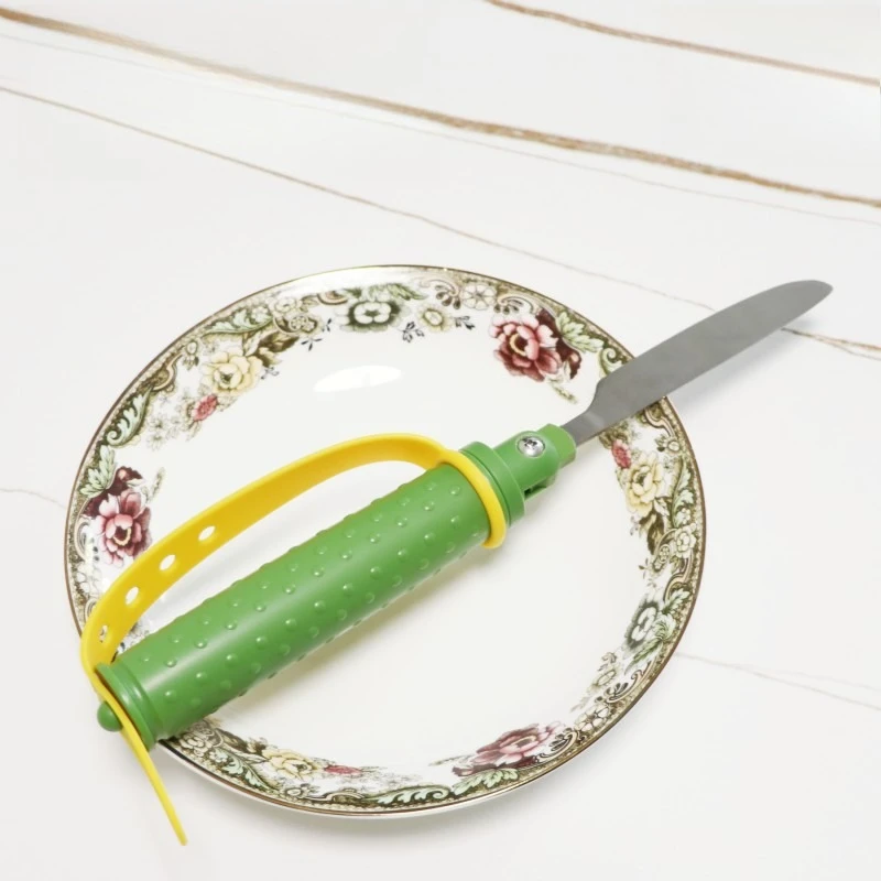Angle Adjustable Stainl Steel Fork and Spoon Set Food Aid Spoon Portable Anti Shake for Disabled Ederly People Health Care Tools
