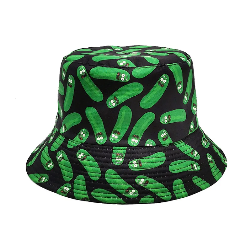 Summer Fisherman Hat Cucumber Cartoon  Basin Hat Outdoor Casual Sun Shade For Men And Women Dome Sun Cap