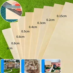2/3/5/10PCS Basswood Sandwich Board DIY Handmade Building Model Making Small Thin Wooden Boards Thickness 1.5mm/2mm/3mm/4mm
