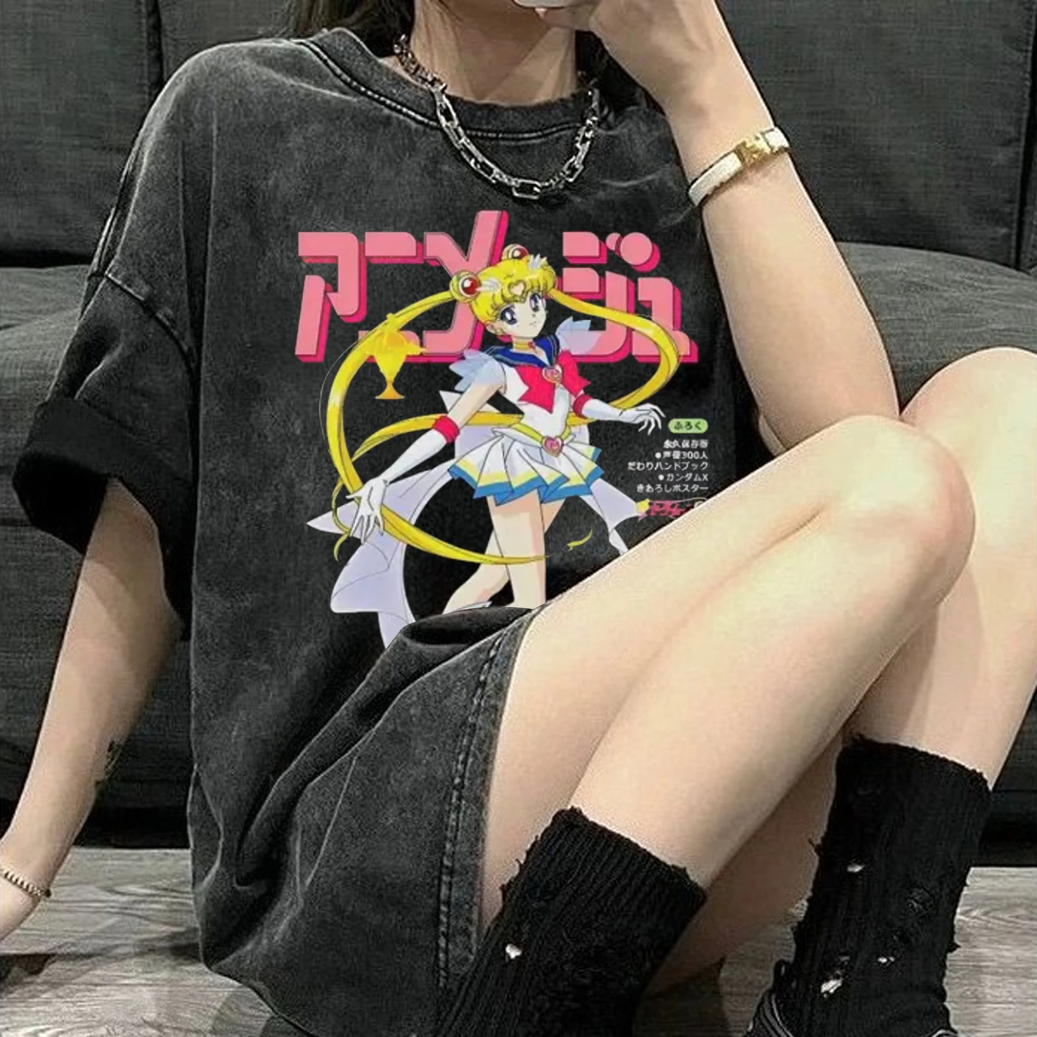 Koszulka Sailor Moon w stylu v – Anime Cosplay Couple recenzja i cena