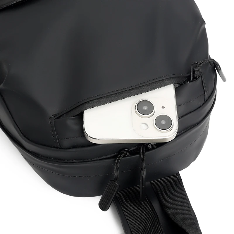 2025New الرجال حقيبة صدر عادية مقاوم للماء حقيبة كتف حبال مكافحة سرقة السفر حقيبة كروسبودي للرياضة في الهواء الطلق