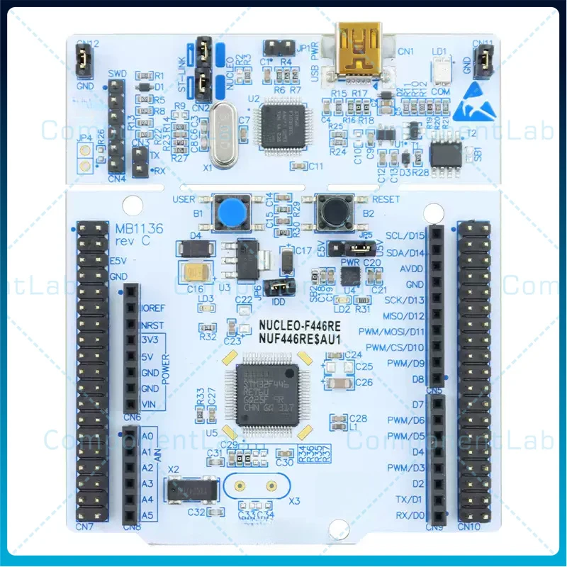 Original NUCLEO‑F446RE STM32F446RET6 Nucleo‑64 Development Board STM32 Cortex‑M4F 180MHz ST‑LINK/V2‑1
