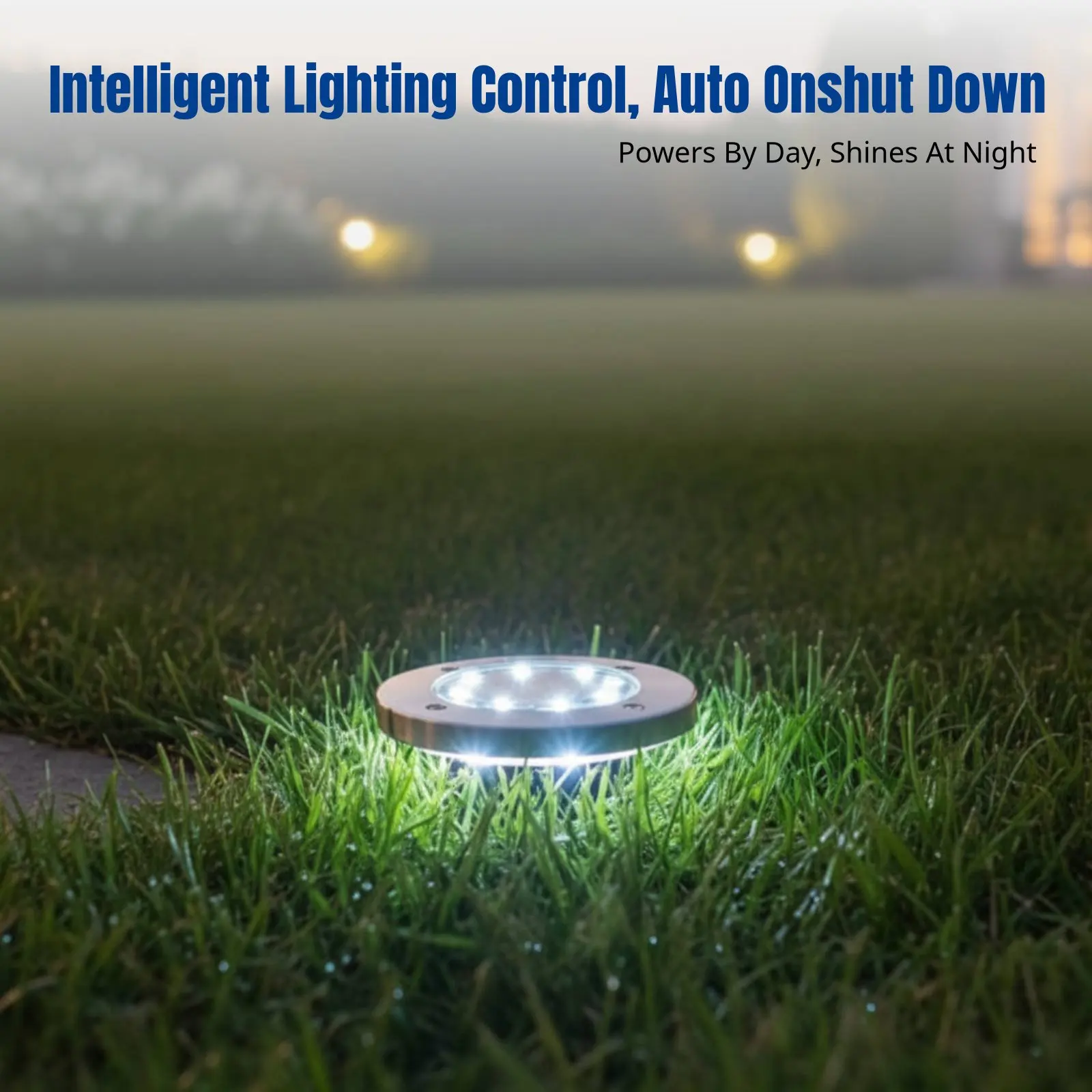 Solar Ground Light, LED Lawn Light, Outdoor Waterproof Landscape Decoration, Ultra Bright Lighting for Garden, Walkway, Yard
