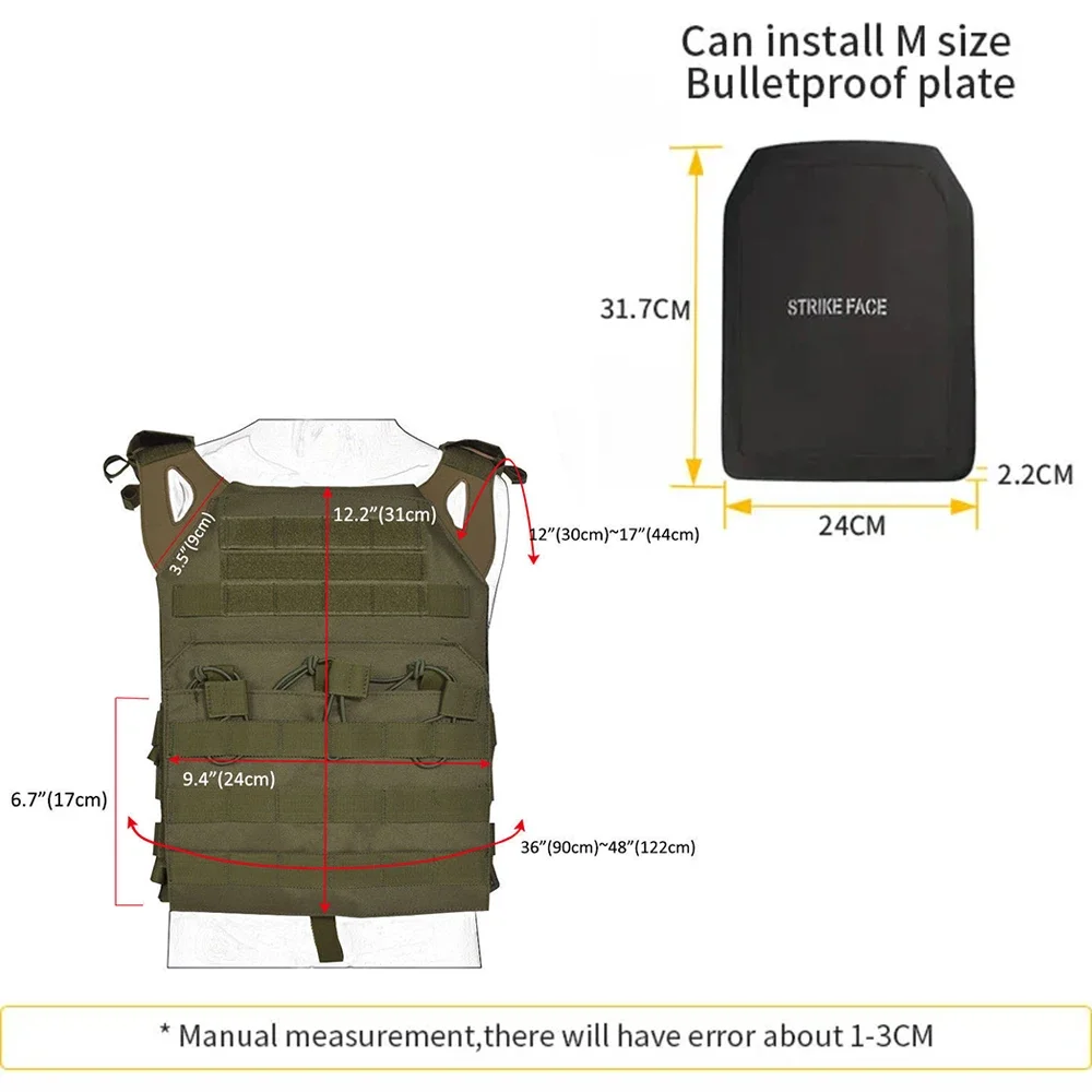 Tactical JPC Vest with Quick Reaction Molle Chest Rig Protective Plate Carrier Combat Gear Hunting Chest Rig Airsoft Vest