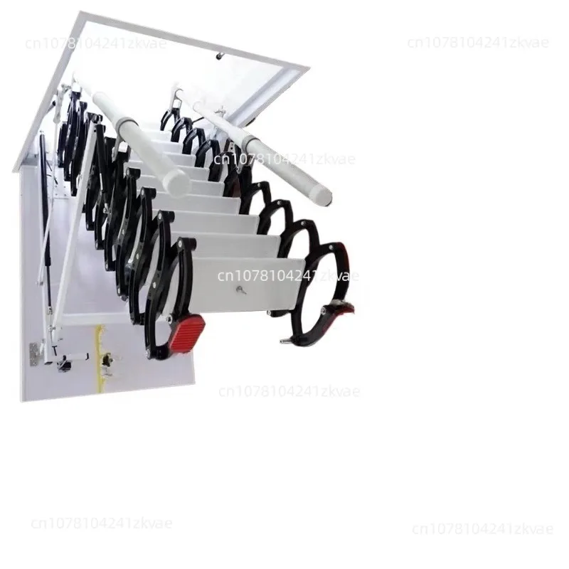 Electric Telescopic Staircase Attic Lift Invisible Duplex Mezzanine Folding Automatic Staircase