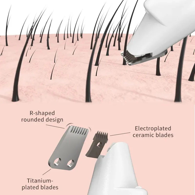 USB 충전 LED 조명 개 고양이 네일 연마기 트리머 클리퍼, 개 고양이 손질 키트, 발 귀, 애완 동물 면도기 클리퍼