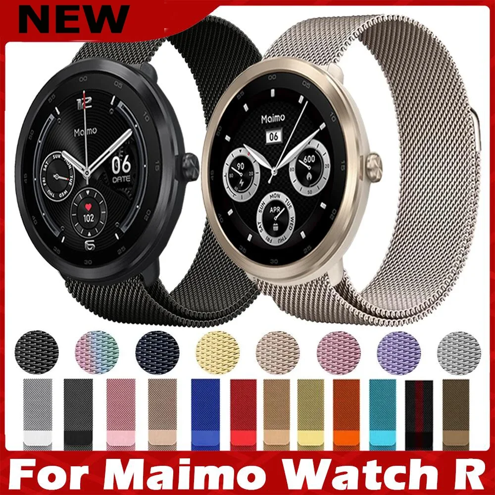 22mm Magnetische Schleife Strap Für Xiaomi Maimo Uhr R SmartWatch Edelstahl Metall Armbänder Für Maimo Uhr R Correa armband