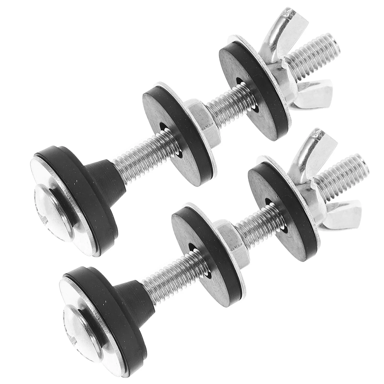1Pair Corrosion Resistant Stainless Steel Toilet Seats Cover Mounting Screws Bolts Kit Easy Install High Strength Reliable