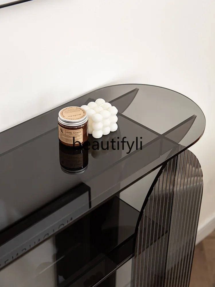 Lichte Luxe Entree Platform Rek Ingang Moderne Eenvoudige Opslag Scheidingskast