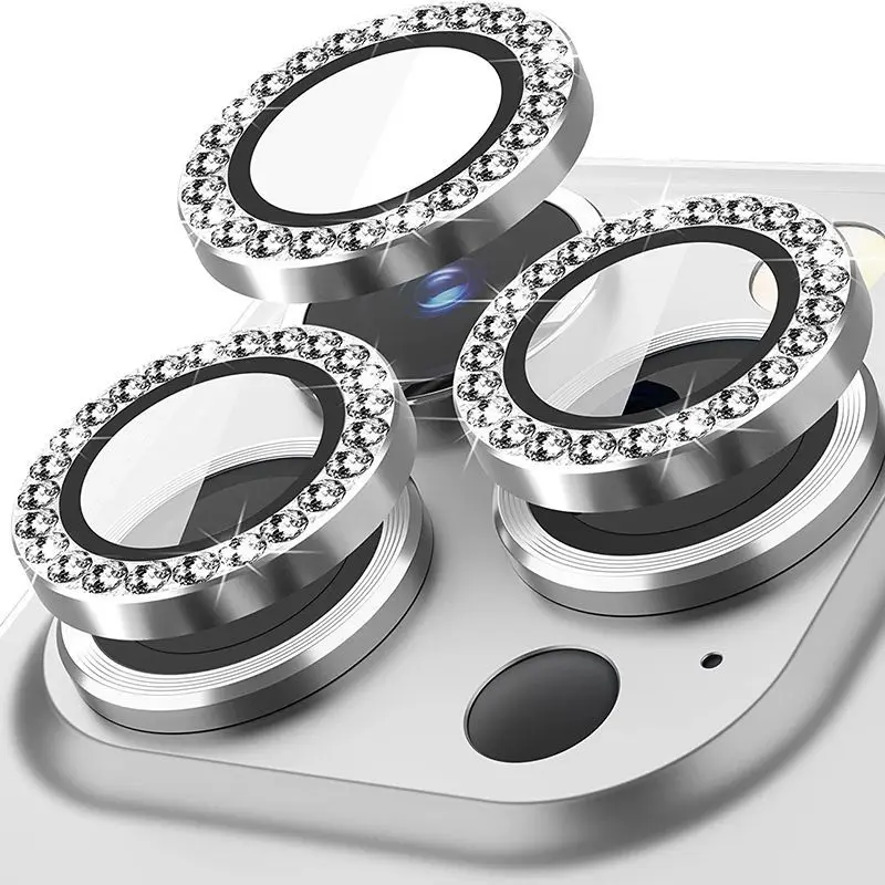 

Glitter Diamond Camera Lens Protector For iPhone 17 16 13 15 11 12 14 Pro Max Air Plus 13 12 Mini Lens Ring Glass Camera Cover