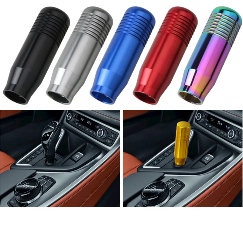 8.5cm Car Aluminum Gear Shift Knob Shifter Stick Head Lever For Universal Auto Manual Transmission AT MT