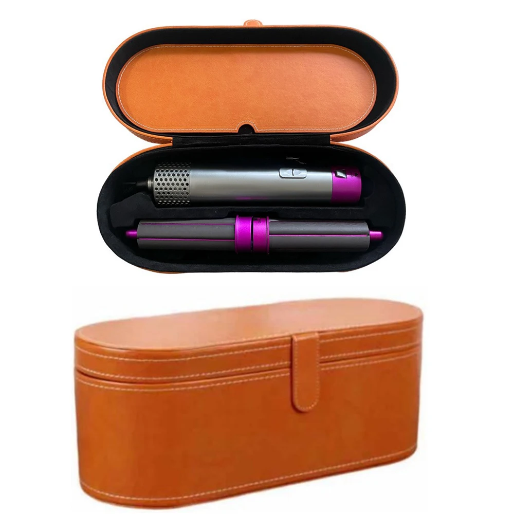 

Leathers Storage Box Portable Carry Case Shockproof Bag For Pouch Organizer Dyson Travel Airwrap For Curling Iron Curling Stick