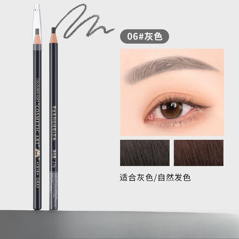 Crayon à sourcils à ligne de traction, ne affûte pas besoin de crayon à sourcils, rendu des couleurs naturel, résistant à la sueur et aux taches
