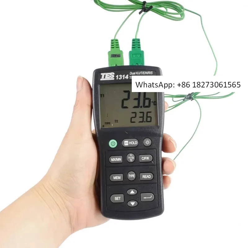 

TES-1311A высокоточный контактный термометр промышленного класса, цифровой термопарный термометр K-типа