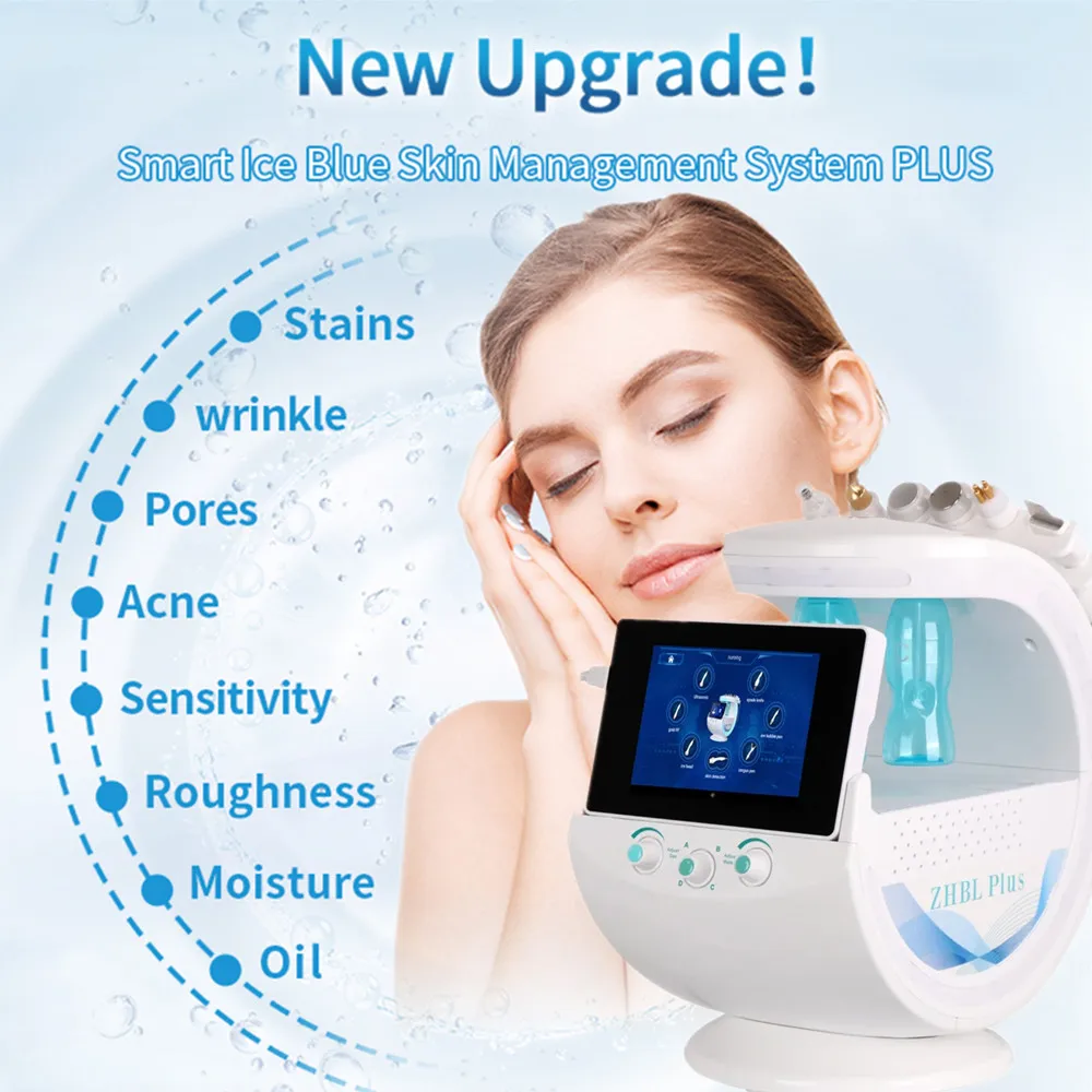 6 In 1 Hydro Facial Machine Professional Ultrasonic Skin Rejuvenation Dermabrasion Clean Hyperbaric Oxygen Facial SPA Machine