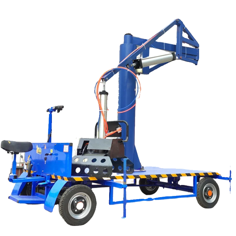 Small pneumatic mechanical gripper electric power assisted cement handling machine vehicle mounted balancing crane