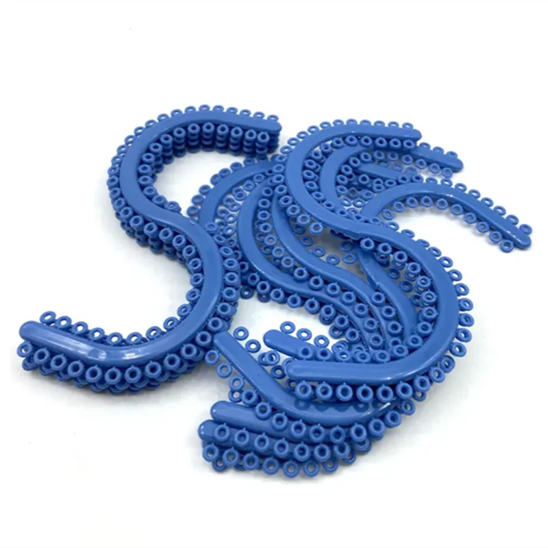 750Pcs/Bag Separation Tie Natural Rubber Bands For Brace S Shape Dental Orthodontic Elastic Plastic O Rings CE Certificated