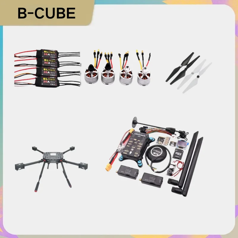 

BCUBE F450 Drone All-in-One RTF Combo: Pixhawk Pro, M10 GPS, 100mW Telemetry, BLHeli 30A ESC 2212 Dual Motor, Carbon Fiber Frame