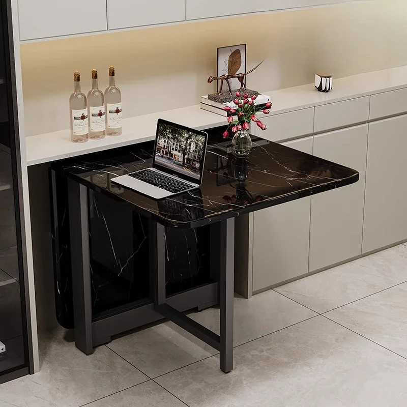 

Folding table household small apartment rectangular dining table rental house new multi-functional storage long table