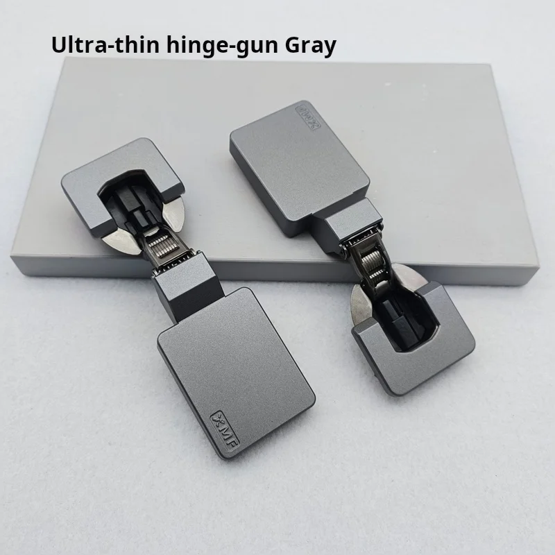 New Ultra Thin Hydraulic Hinge High End Furniture 35mm Cup Plate Box Lid Door Hinge Adjustable Damping Wardrobe Door Hinge