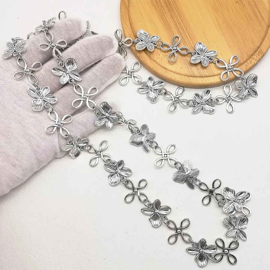 1Meter  1Lot  Antiquqe Style Metal Tone Jewelry Necklace  Key Chain Jewelry Accessory  24*3MM  30658-005C