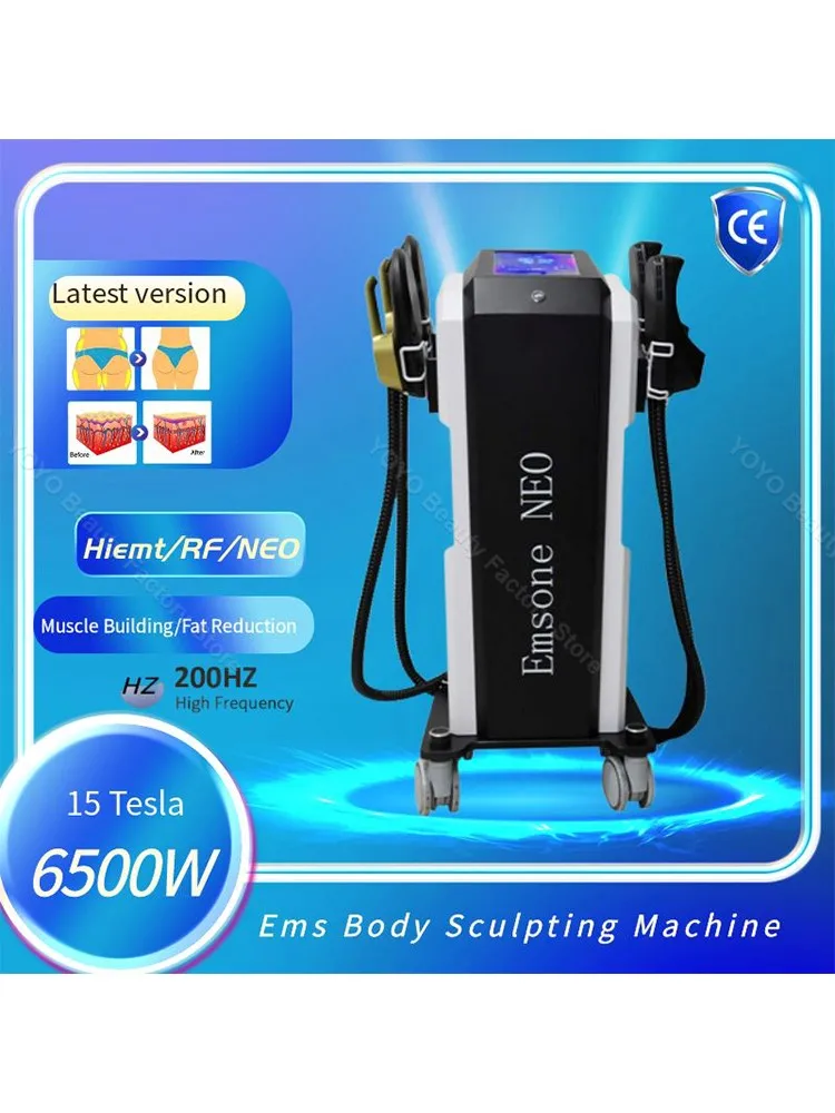 EMSone NEO RF Machine 15 Tesla Hiemt RF EMS Body Slimming Sculpting Fat Burning Nova Electromagnetic Sculpt Muscle Stimulator