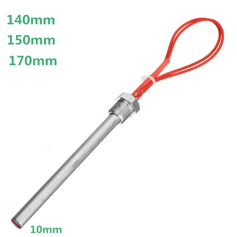 

Pellet Stove Igniter Hot Rod Heating Tube Ignitor 10*140/150/170 mm M16*1.5 Thread For Fireplace Grill Stove 300/350W 220V