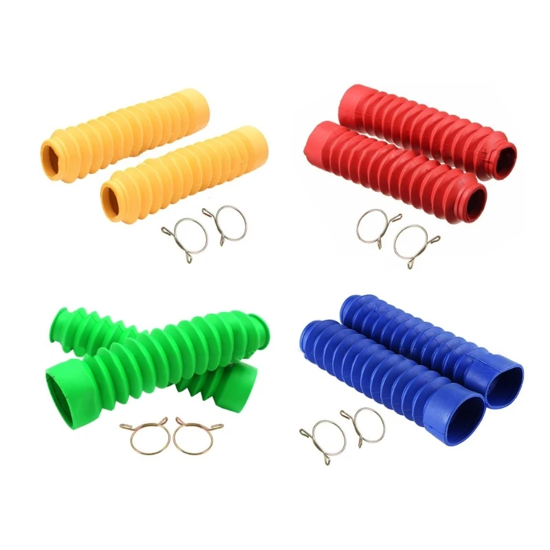 

2Pcs Front Fork Protector Dust Guard Shock-Absorber Covers for Motorcycle Dirt F19A