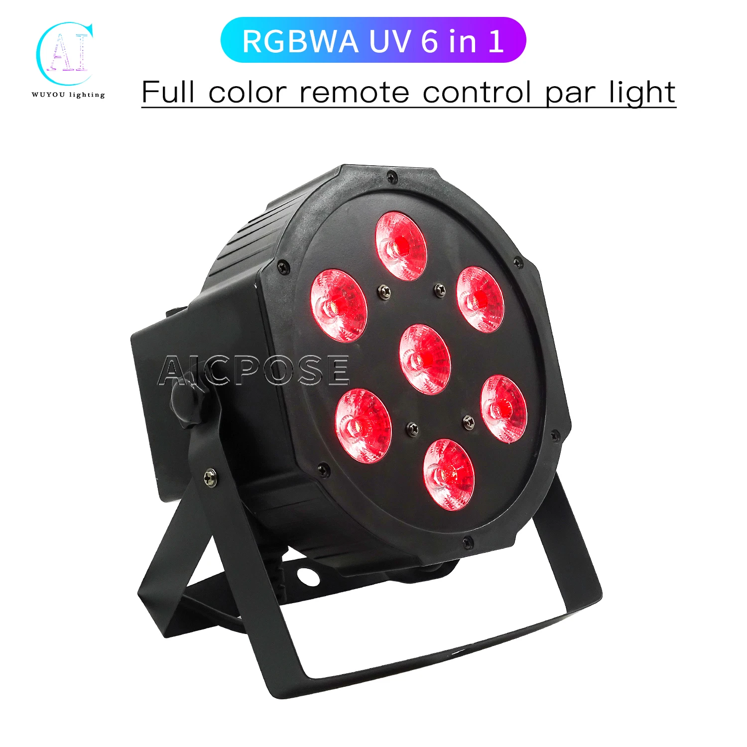 

Пульт дистанционного управления RGBW/7x18W RGBWA + UV, Тихий домашний кинотеатр, для свадьбы, диджея, 7x12 Вт