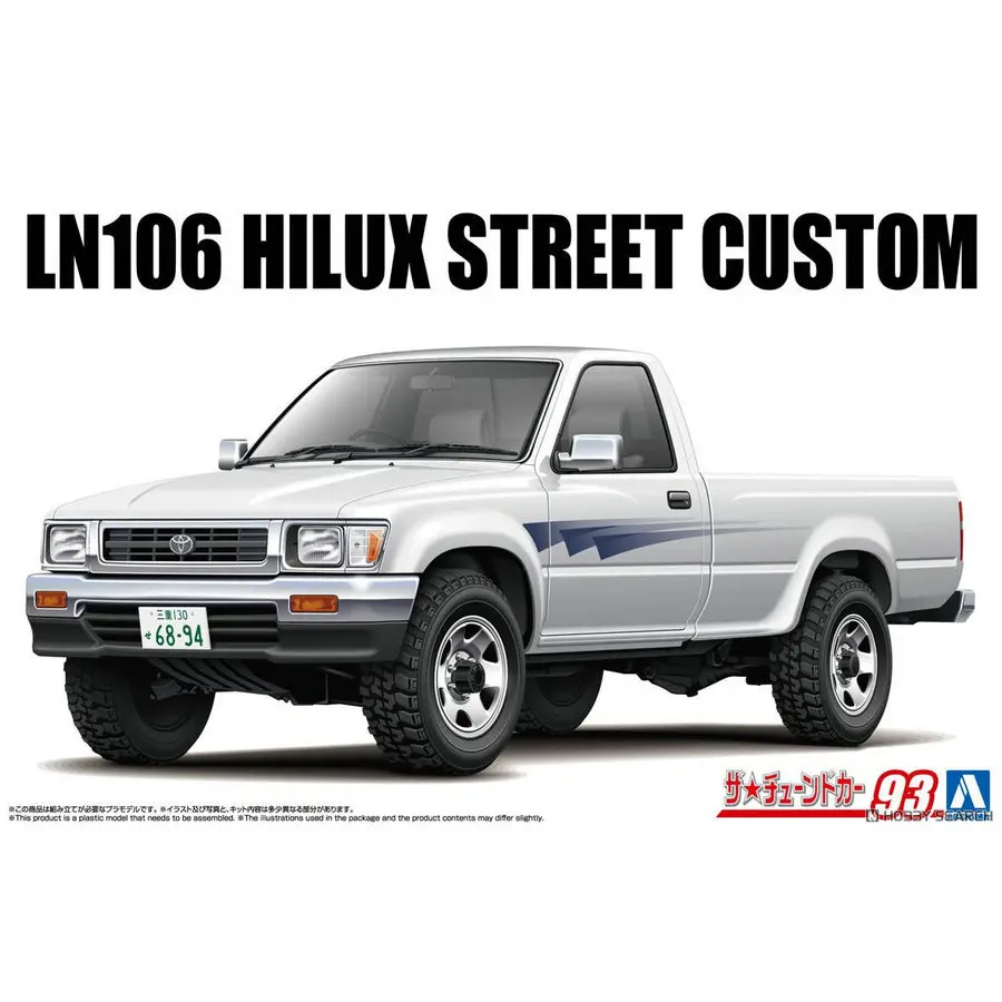 Prefabricated assembly model Aoshima-06949 1/24 LN106 Hilux Longbed Street version car model kit