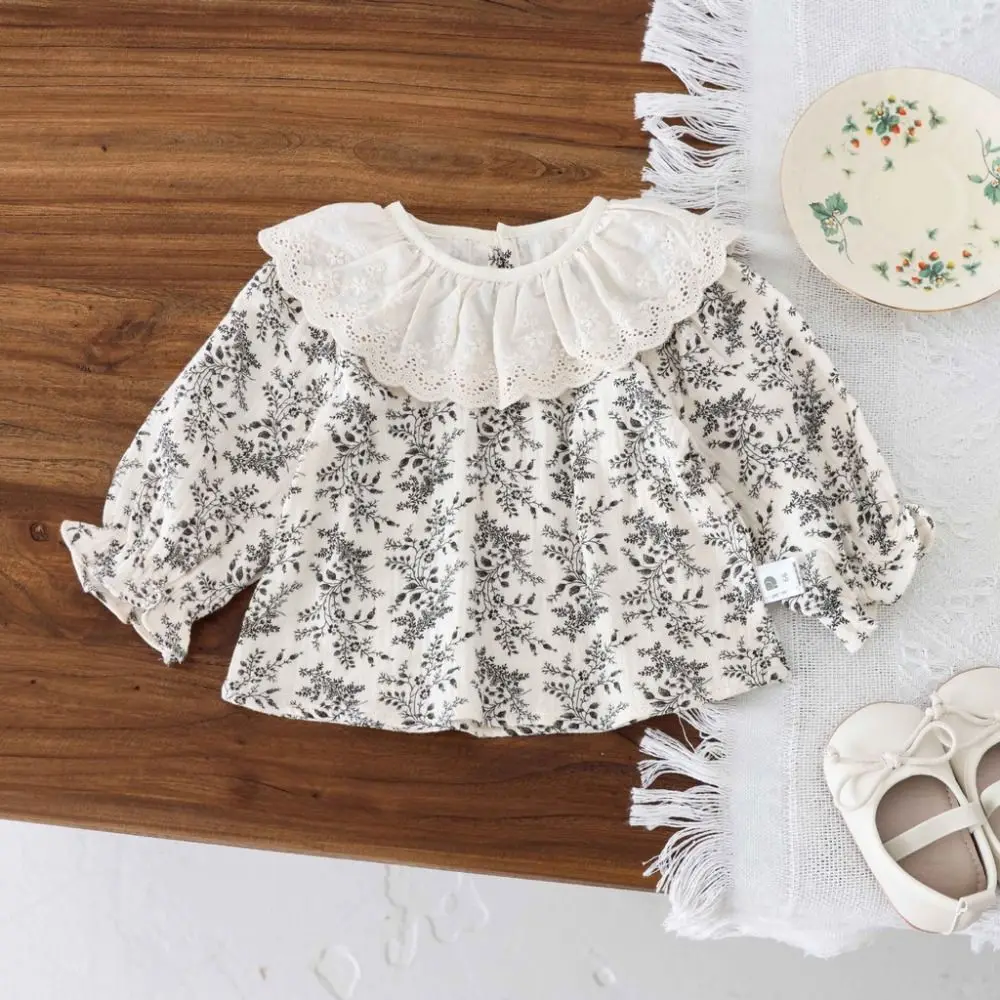 Vestido tipo jersey con cuello de hoja de loto para bebé, mono con volantes, mono con flores para niño, pelele infantil esponjoso, pantalones cortos para bebé, traje de escalada