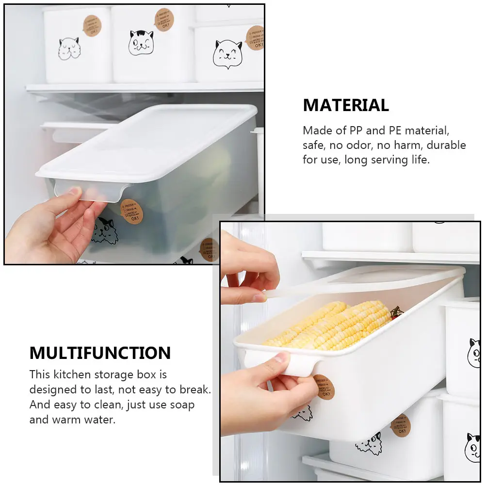 

Storage 128x85mm Pattern PP PE Material Kitchen Organizer Box Food Container Container Food Fresh Box