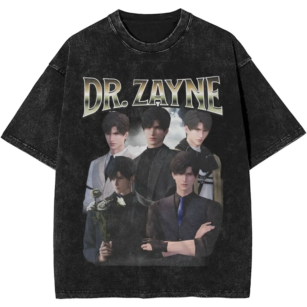 

DR Zayne Love And Deepspace Washed Shirt Merch Oversize T-Shirts Men Women Tee