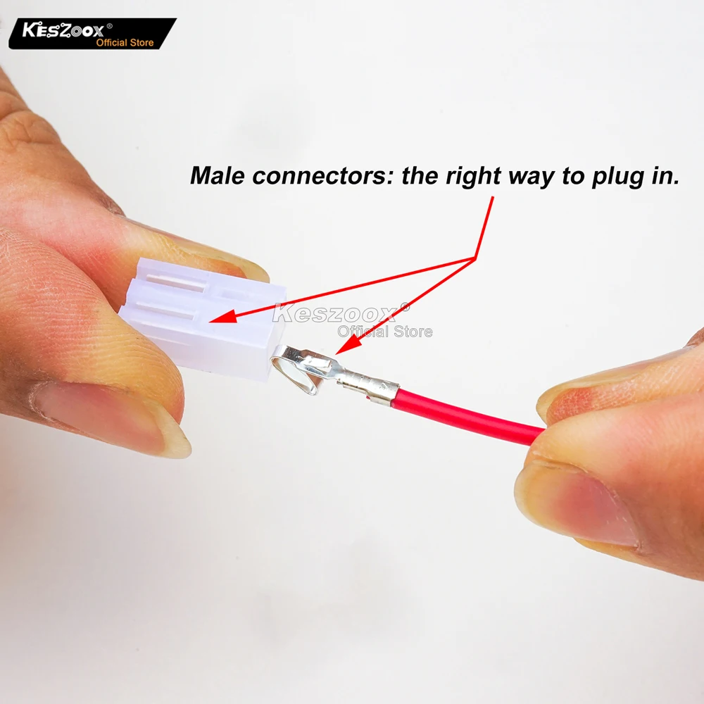 Keszoox Jst CH 3.96MM 2 Pin Connector Socket Kit Total 5 Sets with 10Pcs 210MM 18AWG Pre-Crimped Cables Wire Jst-CH 2 Pin Connec