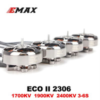 1 / 4PC Emax ECOII ECO II Series 2306 1700KV 1900KV 2400KV 3S-6S Brushless Motor for FPV Racing RC Drone RC Quadcopter Model