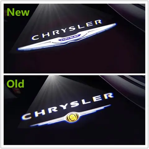 크라이슬러 300 300C 200 세브링 란치아 테마 LED 자동차 도어 고스트 섀도우 로고 프로젝터 웰컴 라이트 액세서리 2개