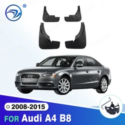 4pcs Car Fender for Audi A4 B8 2008 2009 2010 2011 2012 2013 2014 2015 Mud Flaps Splash Guards Auto Mudflap Mudguard Accessories