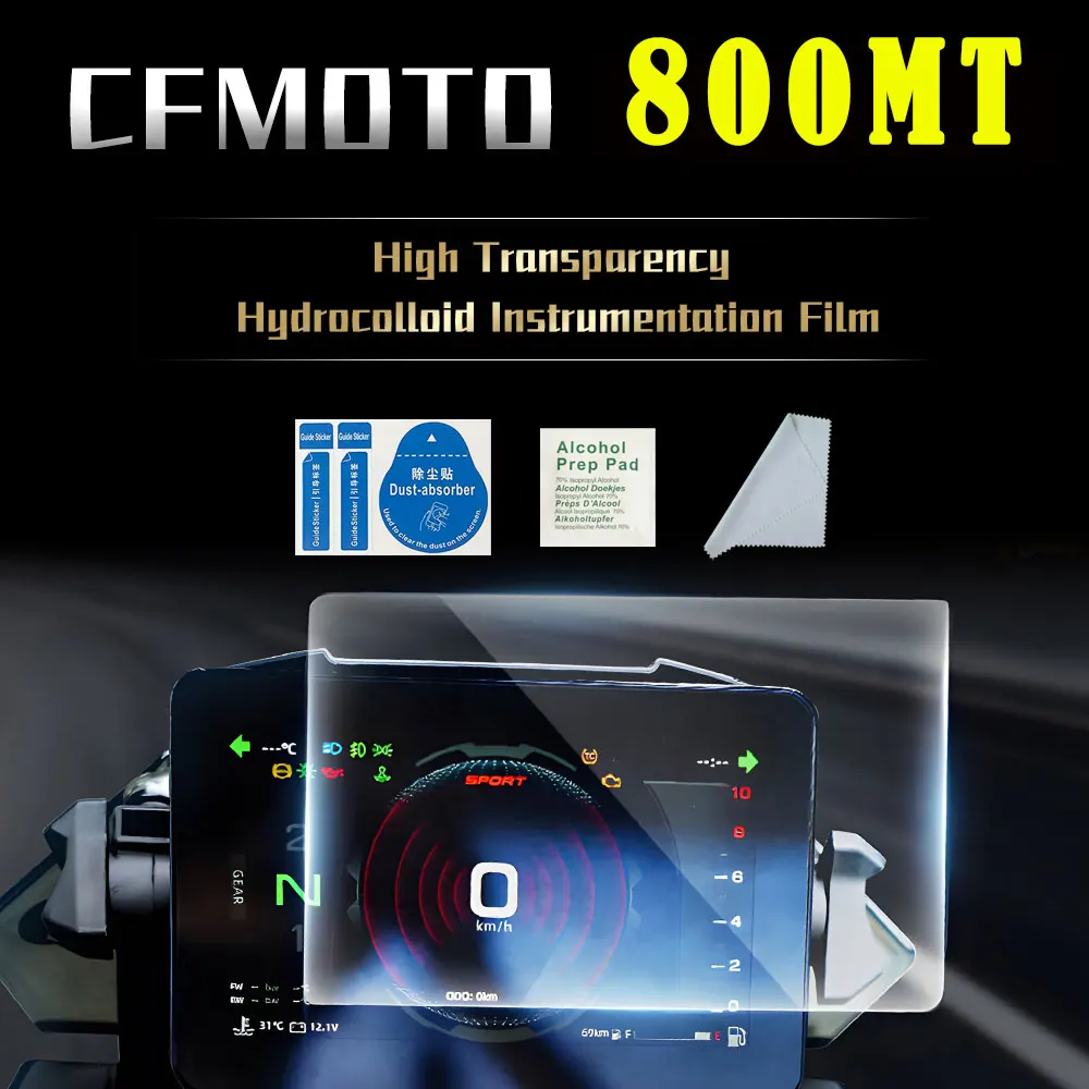 2 X For CFMOTO CF 800MT MT800 MT 800 MT Accessories Dashboard TPU Screen Protector Instrument Scratch Protection Film