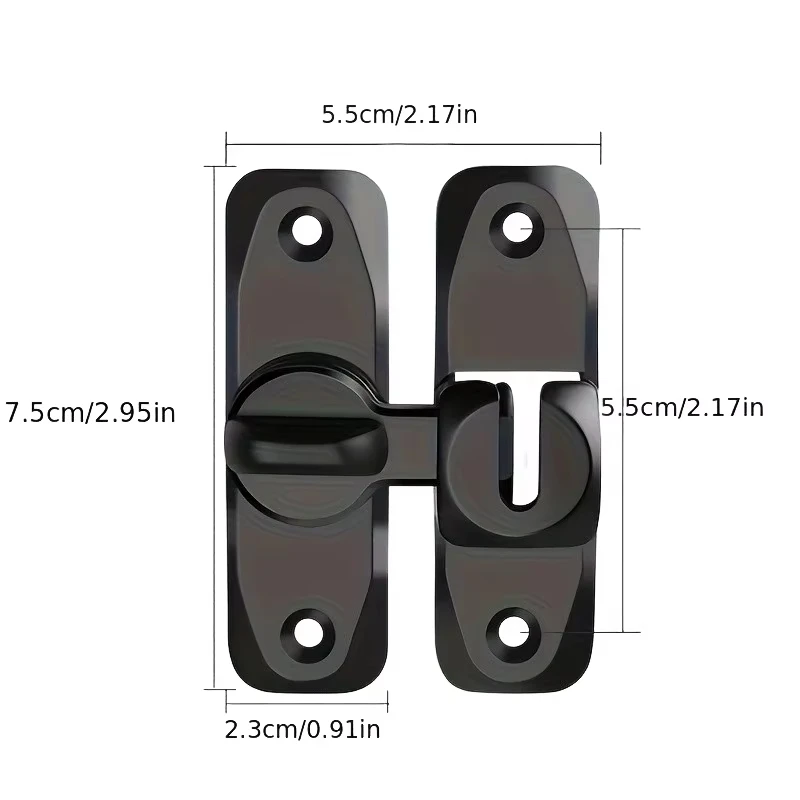 

Door Latch Lock 90 180 Degree Bolt Sliding Barn Door Lock Anti-Theft Security Door Bolts For Bathroom Window Door Latch Hardware
