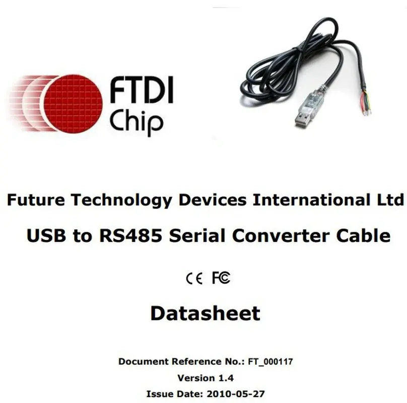 Cabo conversor UART de nível USB-RS485-WE-1800-BT oficial FTDI FT232RQ