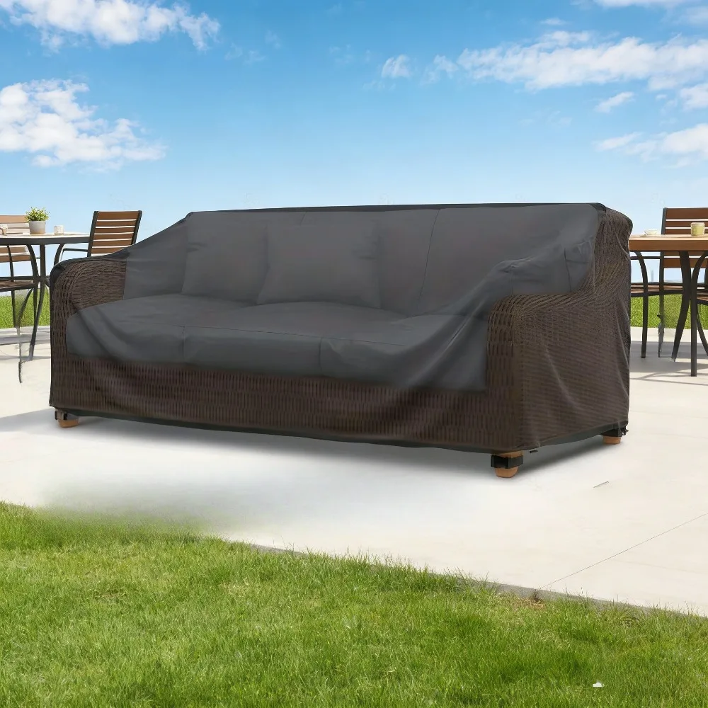 

Открытый сверхмощный чехол для дивана в патио, водонепроницаемый пылезащитный защищенный чехол для двухместного стула