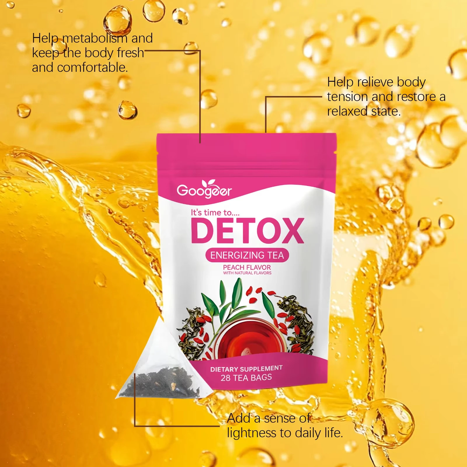 Googeer 28 stuks Kruidenthee v - Coffee Tea For Weight Loss recensie en prijs