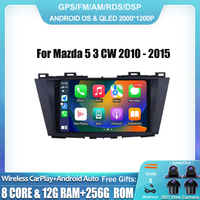 For Mazda 5 3 CW 2010 - 2015 Car Stereo BT Head Unit  Android 14 Auto Radio Player Carplay Bluetooth 4G GPS Video Wireless