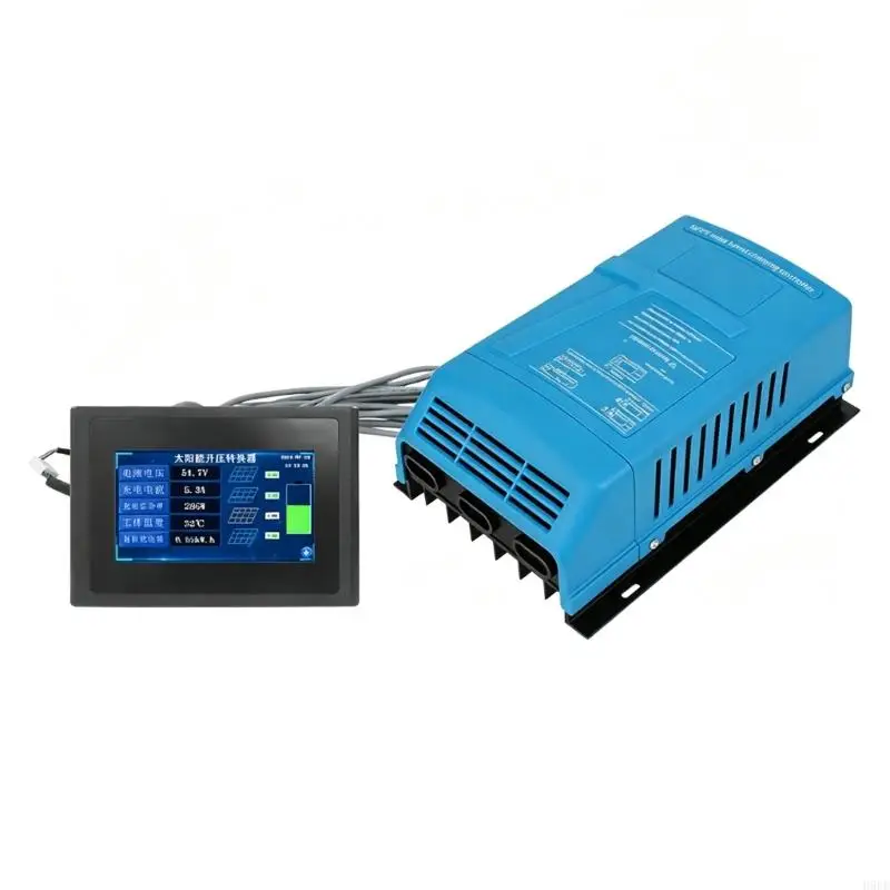 Motorhome Marine Solar Charging Unit with 4 MPPT Channels, ABS Vented Housing, 36V 56V Battery Support, Mounting Base H9EE