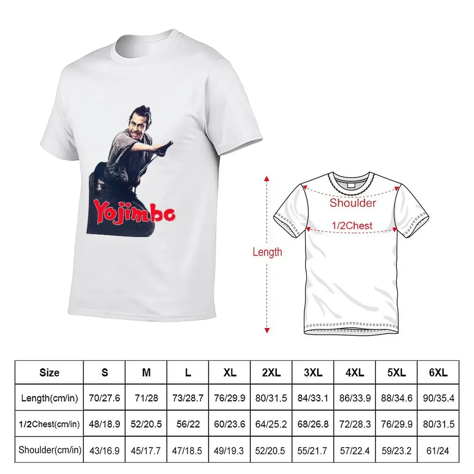 yojimbo T-Shirt vintage anime shirt cute clothes basketball graphic tees t shirt men