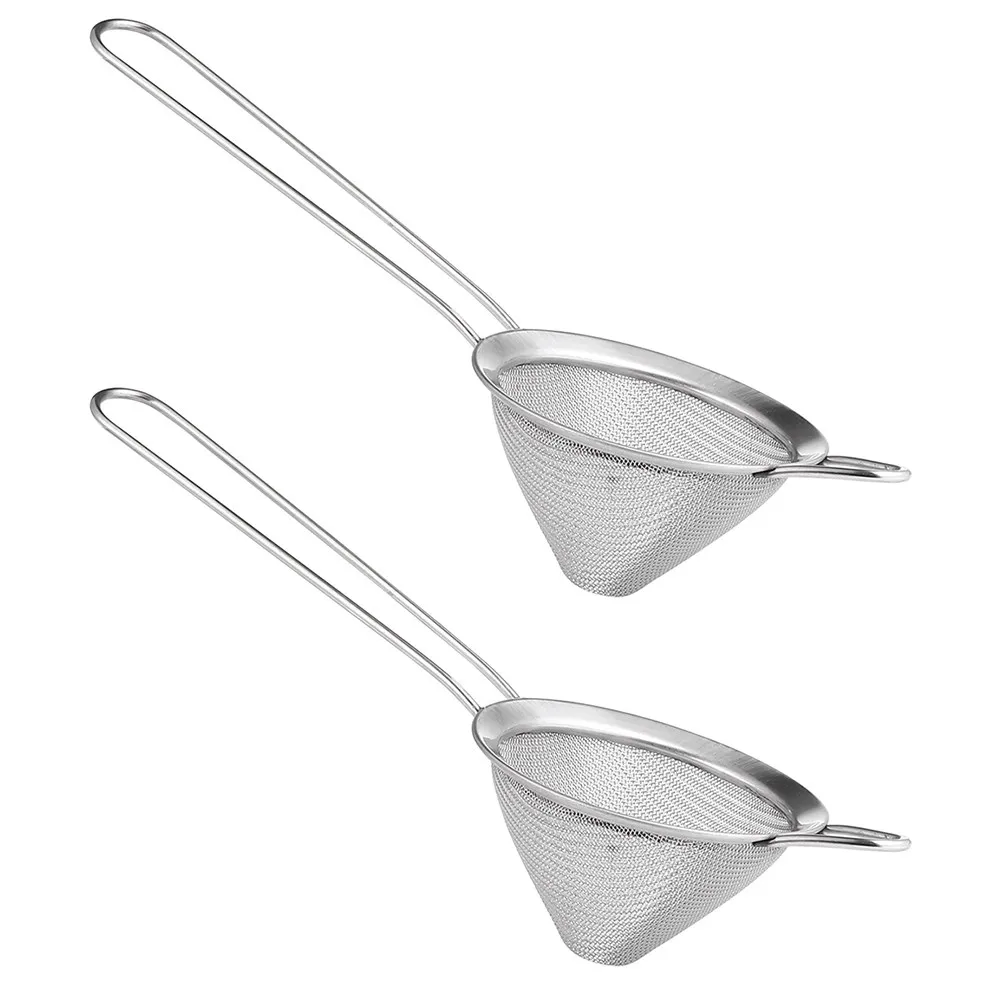 Juego de 2 Coladores de Acero Inoxidable para Olla Caliente, Colador de Malla Fina para Cocina, para Fideos, Huevos, Verduras, Wontons, Papas Fritas