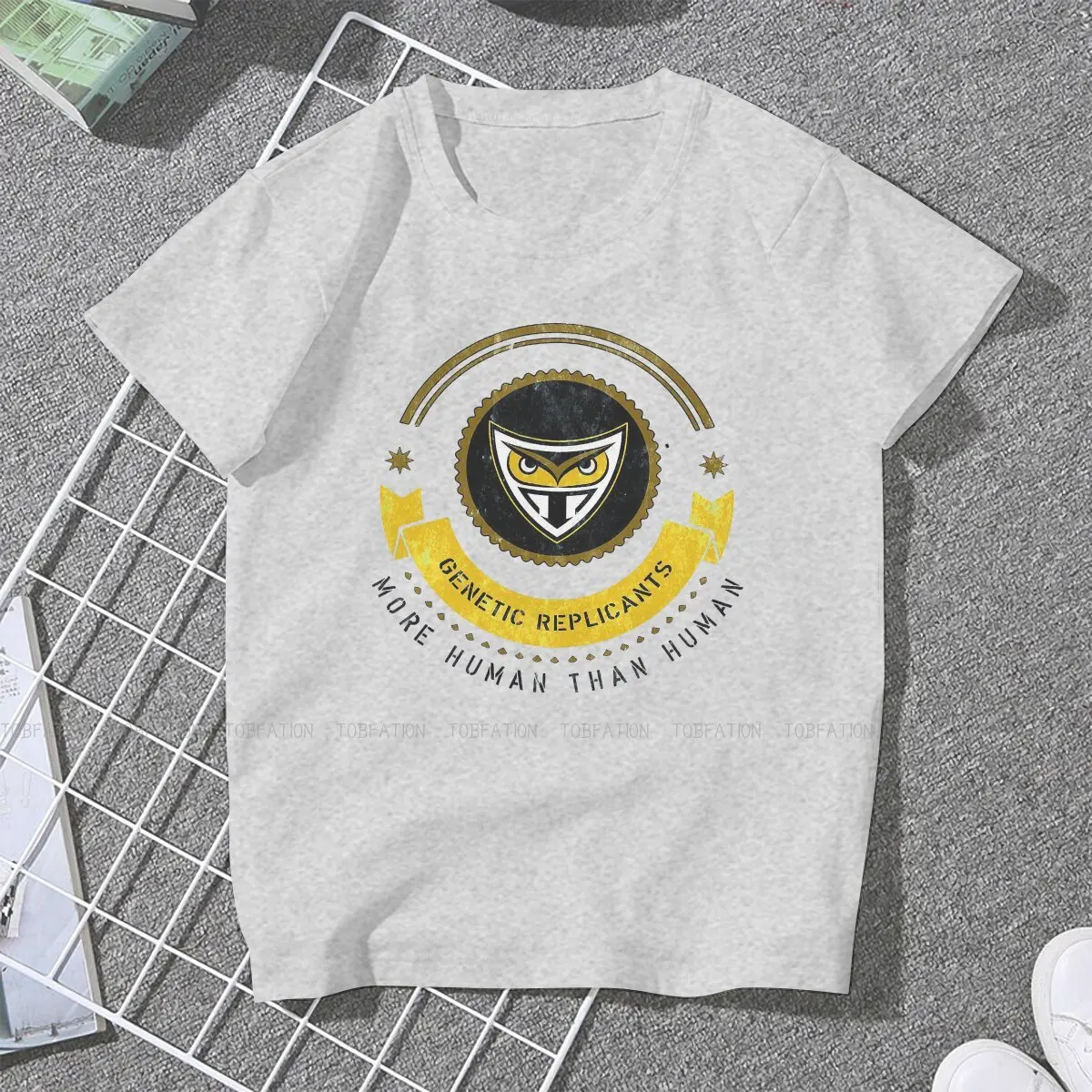 Tyrell Corporation Crest  O Collar TShirt Blade Runner Rick Deckard Rachael Pure Cotton Classic T Shirt Girl Clothes